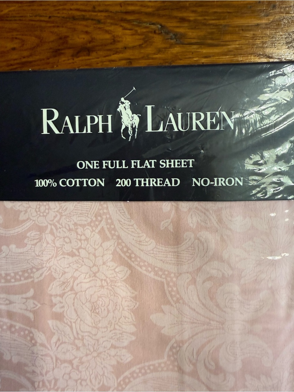 Ralph Lauren Light Pink Paisley Floral Full Flat Sheet - Picture 2 of 6